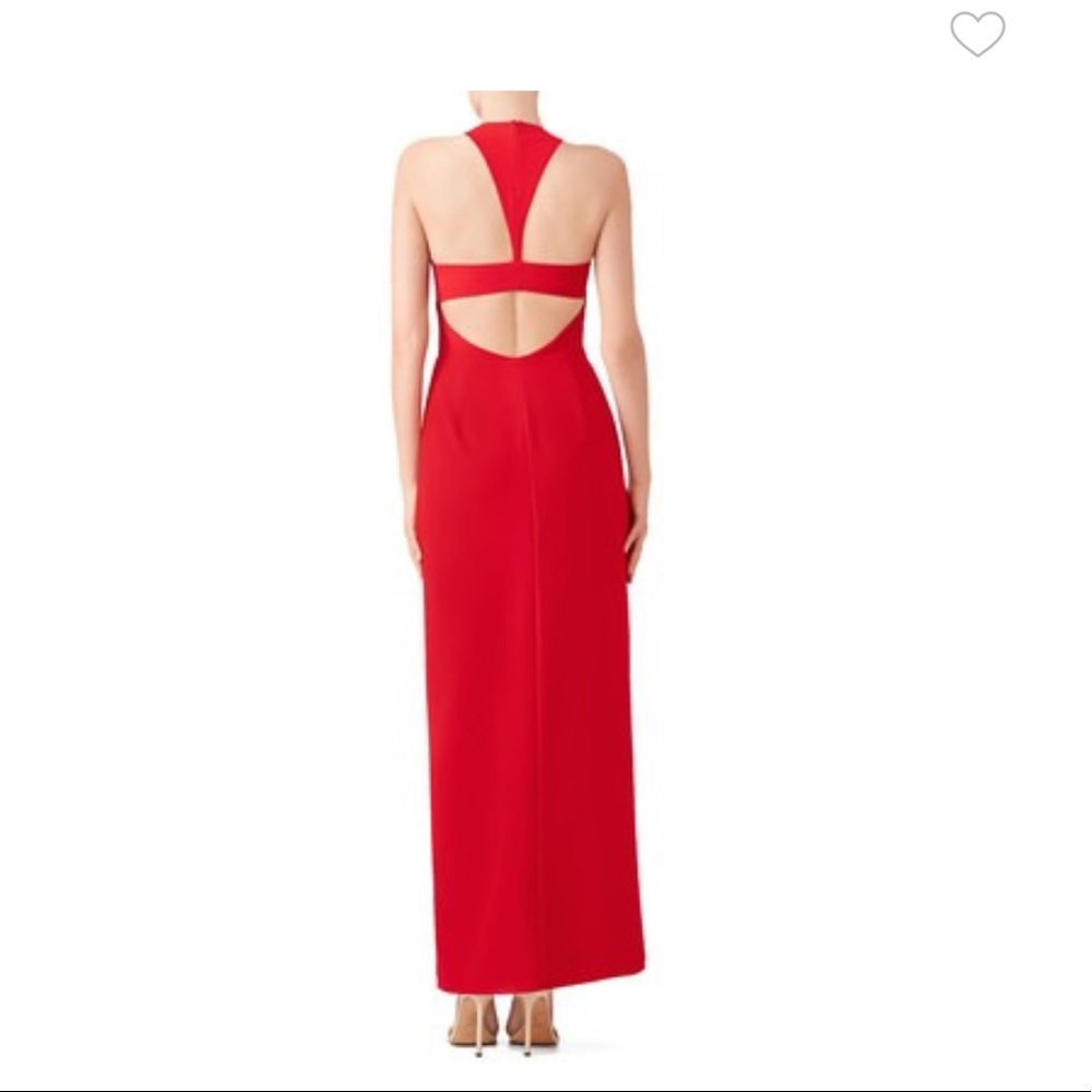 JS COLLECTION Christmas Red Gown